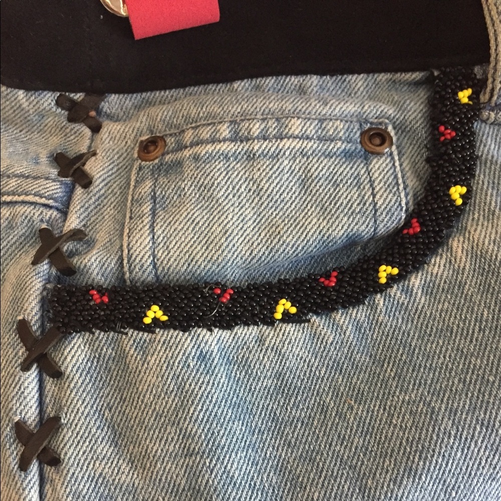 Beaded jeans